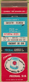 Matchbook Cover - Tintas Pain Sao Pauo Rio De Janiero Brazil
