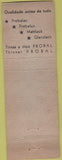 Matchbook Cover - Tintas Pain Sao Pauo Rio De Janiero Brazil