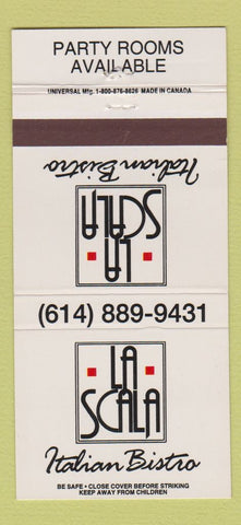 Matchbook Cover - La Scala Italian bistro Dublin OH 30 Strike