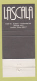 Matchbook Cover - La Scala Italian bistro Dublin OH 30 Strike