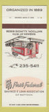 Matchbook Cover - First Federal Savings Mattoon IL 30 Strike