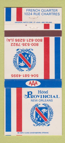 Matchbook Cover - Hotel Provincial New Orleans LA 30 Strike