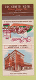 Matchbook Cover - Gus Genetti Hotel Wilkes Barre PA 30 Strike