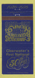 Matchbook Cover - Clearwater First National Bank 1976 FL 30 Strike