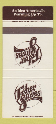 Matchbook Cover - Fisher Stoves Asheville NC 30 Strike