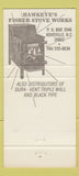 Matchbook Cover - Fisher Stoves Asheville NC 30 Strike