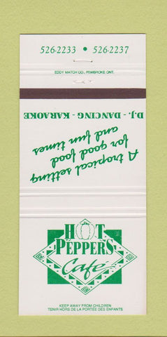 Matchbook Cover - Hot Peppers Cafe 30 Strike
