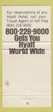 Matchbook Cover - Hyatt Regency Hotel New Orleans LA Courtyard 30 Strike