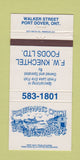Matchbook Cover - Fisherman's Catch Bar Restaurant Port Dover ON 30 Strike
