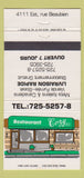 Matchbook Cover - Restaurant Cozy Montreal QC 30 Strike