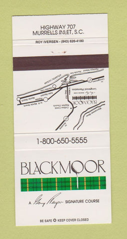 Matchbook Cover - Blackmoore Golf Club Gary Player Murrells Inlet SC 30 Strike