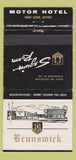 Matchbook Cover - Brunswick Motor Hotel Parry Sound ON 30 Strike