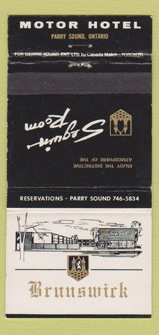 Matchbook Cover - Brunswick Motor Hotel Parry Sound ON 30 Strike