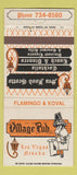 Matchbook Cover - Village Pub Las Vegas NV 30 Strike
