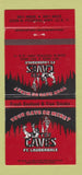 Matchbook Cover - The Caves Fort Lauderdale FL caveman girlie 30 Strike