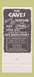 Matchbook Cover - The Caves Fort Lauderdale FL caveman girlie 30 Strike