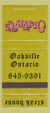 Matchbook Cover - Oliver's Steak House Oakville ON WEAR 30 Strike