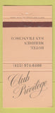 Matchbook Cover - Hotel Meridien San Francisco CA 30 Strike