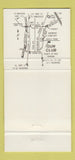 Matchbook Cover - Gun Club Restaurant Beloit WI 30 Strike