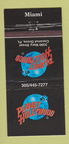 Matchbook Cover - Planet Hollywood Miami FL 30 Strike