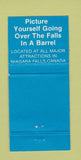 Matchbook Cover - Niagara Falls ON Tourism nuns 30 Strike