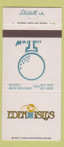 Matchbook Cover - Eden Isles Slidell LA golf 30 Strike