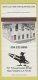 Matchbook Cover - Lucys Retired Surfers New Orleans LA 30 Strike