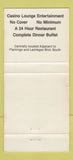 Matchbook Cover - Bourbon Street Hotel Casino Las Vegas NV WEAR 30 Strike