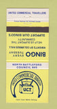 Matchbook Cover United Commercial Travelers Bingo North Battleford SK 30 Strike