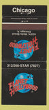 Matchbook Cover - Planet Hollywood Chicago IL 30 Strike