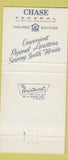 Matchbook Cover - Chase Federal Savings Loan FL Miami 30 Strike
