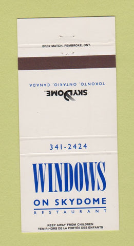 Matchbook Cover - Windows on the Skydome Restaurant Toronto ON 30 Strike