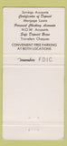 Matchbook Cover - Saco Biddeford Savings Old Orchard Beach ME WEAR 30 Strike
