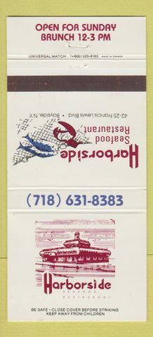 Matchbook Cover - Harborside Seafood Bayside NY 30 Strike