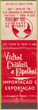 Matchbook Cover - Fabric of South America Rio De Janeiro Brazil WEAR