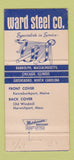 Matchbook Cover - Ward Steel Chicago IL Randolph MA WEAR 30 Strike