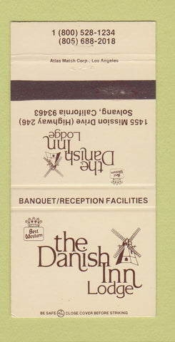 Matchbook Cover - Danish Inn Lodge Solvang CA 30 Strike