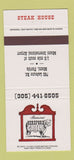 Matchbook Cover - Hereford Grill Restaurant Miami FL Airport 30 Strike
