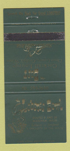 Matchbook Cover - Lobster Bowl Wareham MA 30 Strike