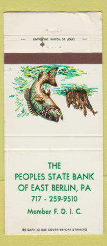 Matchbook Cover - Peoples State Bank East Berlin PA 30 Strike