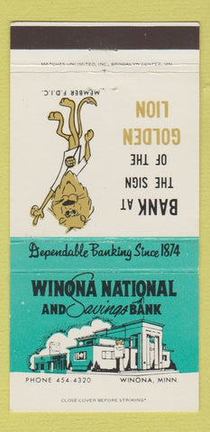 Matchbook Cover - Winona National Savings Bank MN 30 Strike