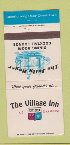 Matchbook Cover - The Village Inn Wisp Ski Area McHenry MD 30 Strike