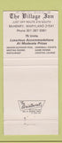 Matchbook Cover - The Village Inn Wisp Ski Area McHenry MD 30 Strike