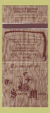 Matchbook Cover - The Santa Maria Ocean City MD 30 Strike