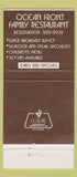 Matchbook Cover - Captain's Table Restaurant Wildwood Crest NJ 30 Strike