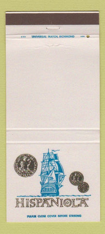 Matchbook Cover - Hispaniola Restaurant Hampton VA WEAR 30 Strike