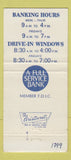 Matchbook Cover - Atlantic Bank and Trust Lake Wales FL 30 Strike