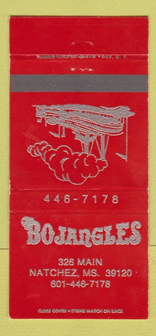 Matchbook Cover - Bojangles Natchez MS 30 Strike