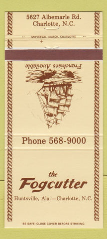Matchbook Cover - The Fogcutter Charlotte NC 30 Strike