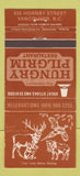 Matchbook Cover - Klay Schumann's Hungry Pilgrim Vancouver BC 30 Strike